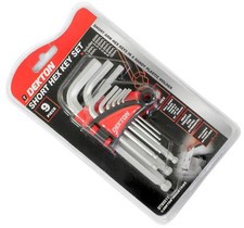 Kurzer metrischer Kugelspitze Sechskant-Inbusschl&uuml;ssel-Satz Allan Alan Alen 1,5 - 10 mm 9-teilig DT85511