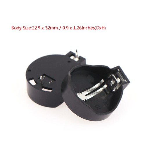 10PCS Original Battery Button Cell Holder Socket Case CR2032 battery holder - Zdjęcie 3 z 11