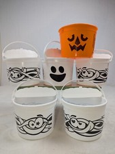 Halloween McDONALD's Set Of SIX Happy Meal Bucket Pail Classic Boo Buckets 22-23