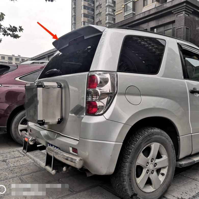 Alerón trasero trasero ABS plateado cola B para Suzuki Grand Vitara Escudo 2006-2013 Foto 4 de 4