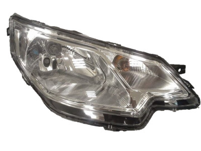 Faro Anteriore Sinistro Nero 8AX003 Per Aixam City, Impulsion, GTO, Coupé, E-City – Ricambio Compatibile Per Minicar 2008-2010