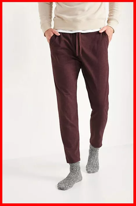 NWT Old Navy Tapered Jersey-Knit Pajama Lounge Pants S Small Burgundy Red  30-31