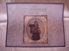 CONFEDERATE CALENDAR for 1995 , CIVIL WAR HISTORY; DAY REPEATS MANY YRS SEE LIST