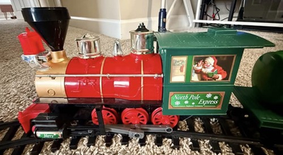 #ad EZTEC North Pole Express ChristmasTrain Replacement Locomotive27.145MHz Untested $9.99