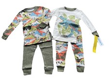 NWT Two Pair Boy  s 12 Mo. Carter  s Dinosaur Print Pajama Sets