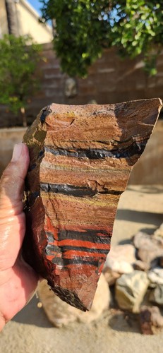 Indian Paint Stone Death Valley CA Faced Rough 7"X5.5"X2.5" 5 Pounds See Video - Picture 6 of 6
