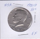 1981D USA Kennedy Half Dollar