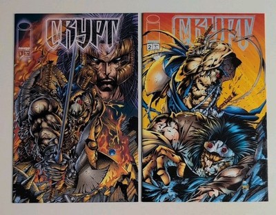 Crypt #1 #2 Complete Series Image Comics 1995 Comic Book Lot NICE!!