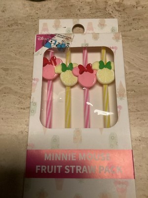 4 Strohhalme: Minnie Mouse Fruit Straw Pack