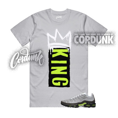 Air Max Plus Neon Grey Pearl Grey Black Yellow 95 1 T Shirt Match K1