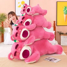 Disney 30Cm Story Lotso Cute Bear Strawberry Sofa Plush Pillow Stuffed Toys Chil