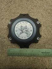 American Outlaw Custom Wheel Center Caps Matte Black BC-866