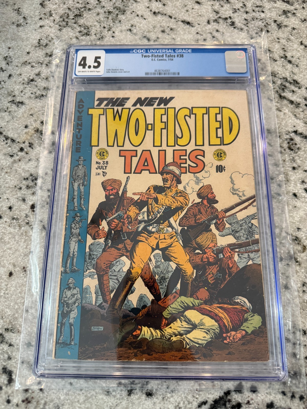 Two-Fisted Tales # 38 CGC Graded 4.5 EC Golden Age Comic Book Pre-Code JH18