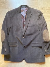 Ralph Lauren Navy Blue Corduroy Elbow Patch Blazer Men's US 42R RN90736
