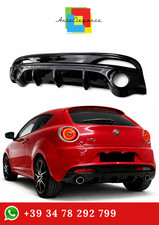 Diffusor Alfa Romeo Mito 2008+ Untere Stoßstange Dam Schwarz Glänzend 0151