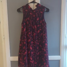 Tommy Hilfiger Purple and Red Dress Sleeveless floral dress-Dark floral