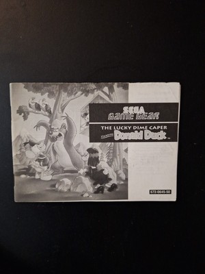 The Lucky Dime Caper Starring Donald Duck (Sega Game Gear) Manual Only