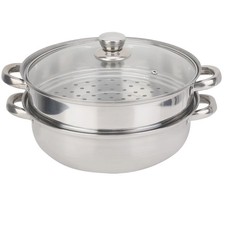 27CM Stainless Steel  Steamer Pot 2 Layer Double Boiler Soup Cooker Kitchen