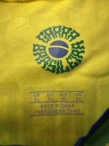 Camiseta amarilla de la selección nacional de fútbol de Brasil para hombre Neymar Jr. #10 talla XL - Imagen 5 de 13