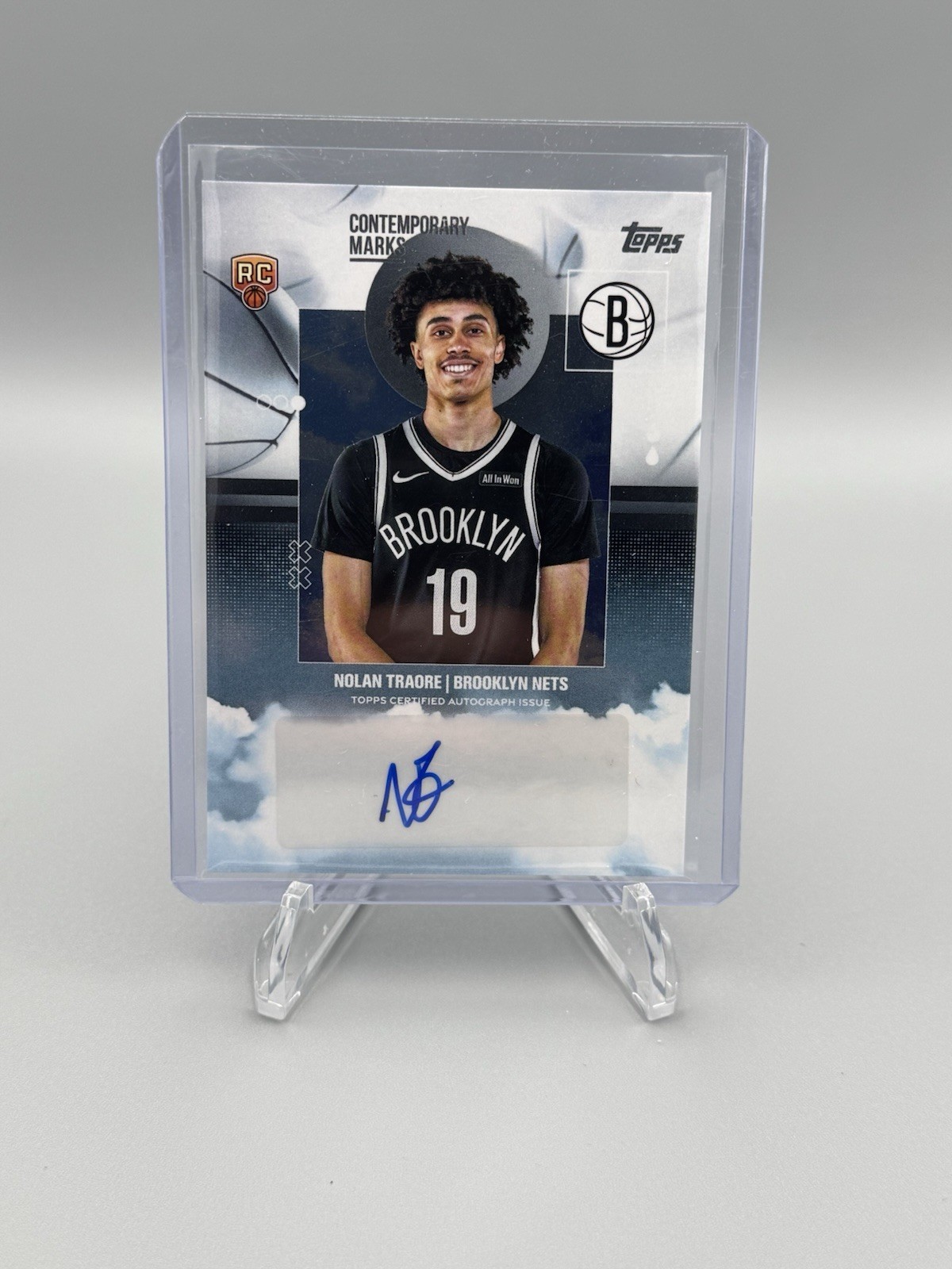 2025-26 Topps Contemporary Marks Nolan Traore Rookie Auto Brooklyn Nets #CM-NT