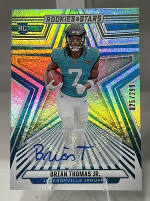2024 Panini Rookies & Stars Brian Thomas Jr. #113 Rookie Autograph /299 Jaguars