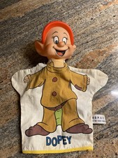 Vintage Walt Disney Productions Dopey Snow White & the Seven Dwarfs Hand Puppet 