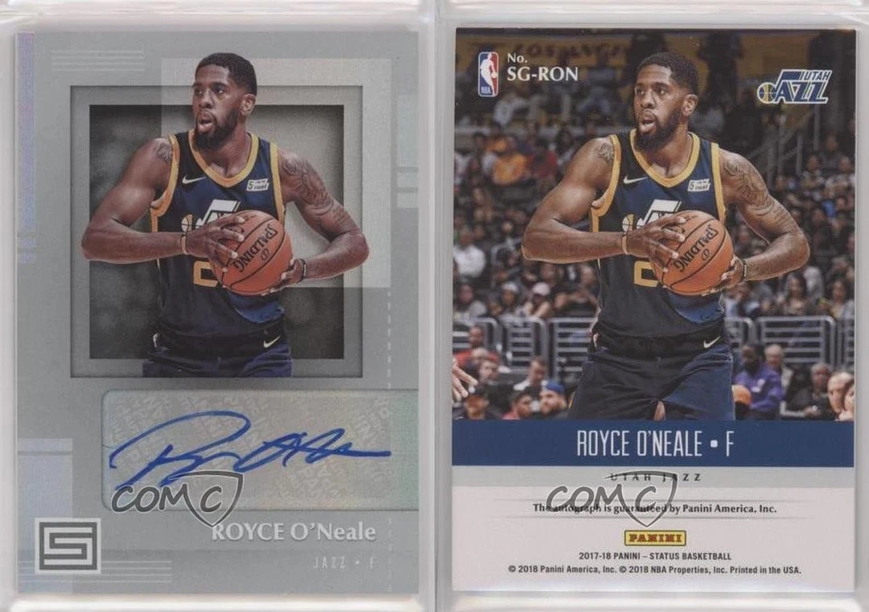 2017-18 Panini Status Signatures Royce O'Neale #SG-RON Rookie Auto RC - Image 3 of 3