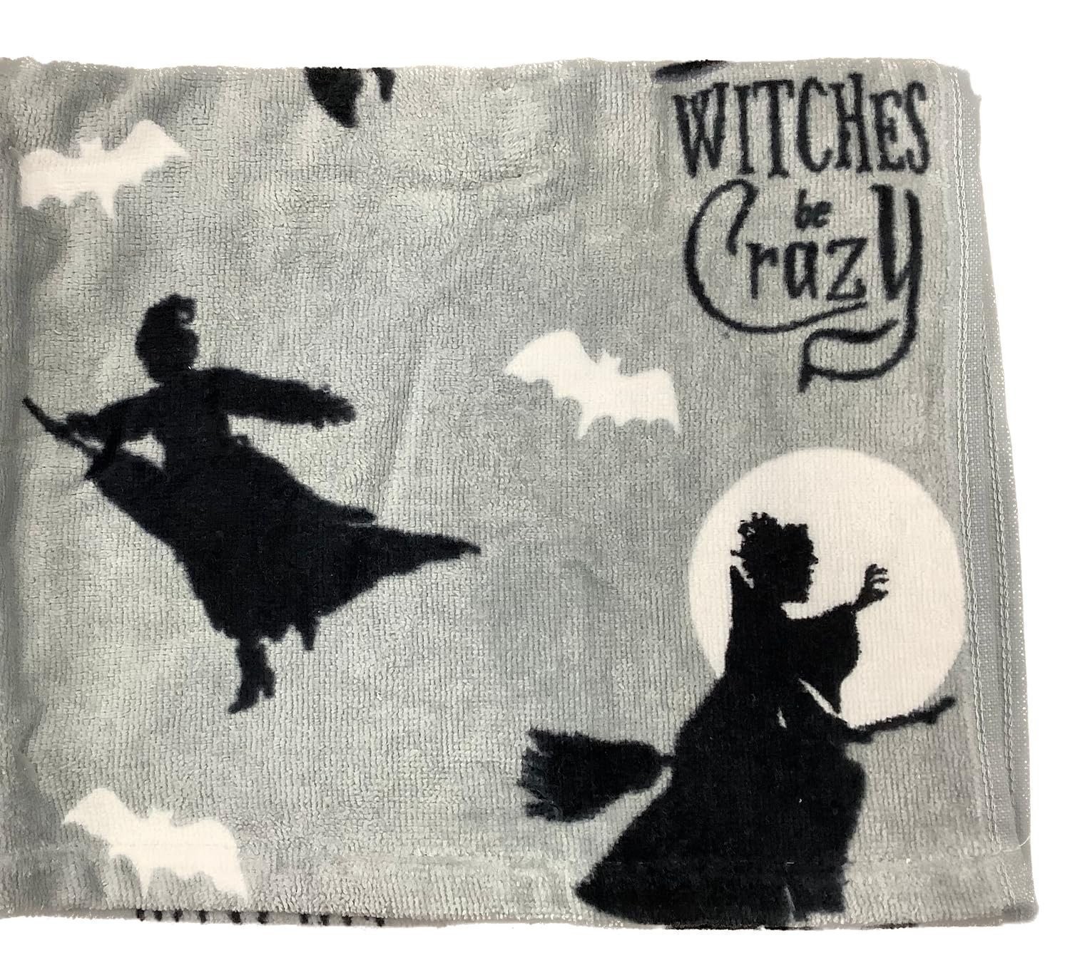 Jay Franco & Sons, Inc. Hocus Pocus Hand Towels (Gray - Witches be Crazy, 2...
