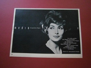 Werbung Reklame 1962 MEDIA Straps Strümpfe für die elegante Lady