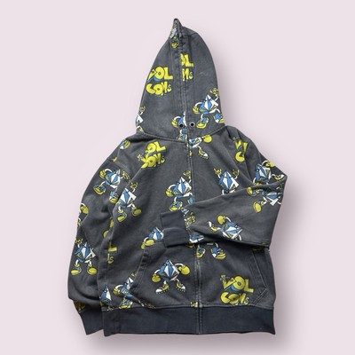 Vintage Men's Volcom Full Zip Ryan Sheckler AOP Skate Hoodie Sz S