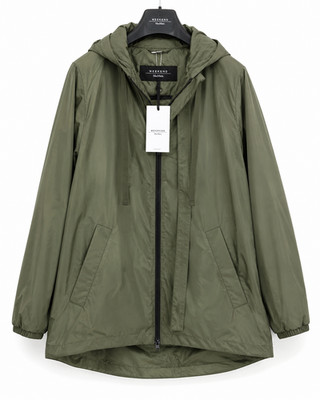 Weekend Max Mara Onde Hooded Light Jacket Green NWT Multiple Sizes