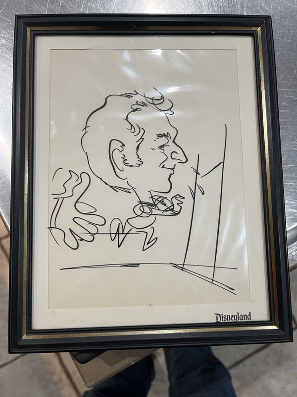 Bob BOARD 1960S CIRCA DISNEYLAND ARTIST MAIN STREET Caricature ???