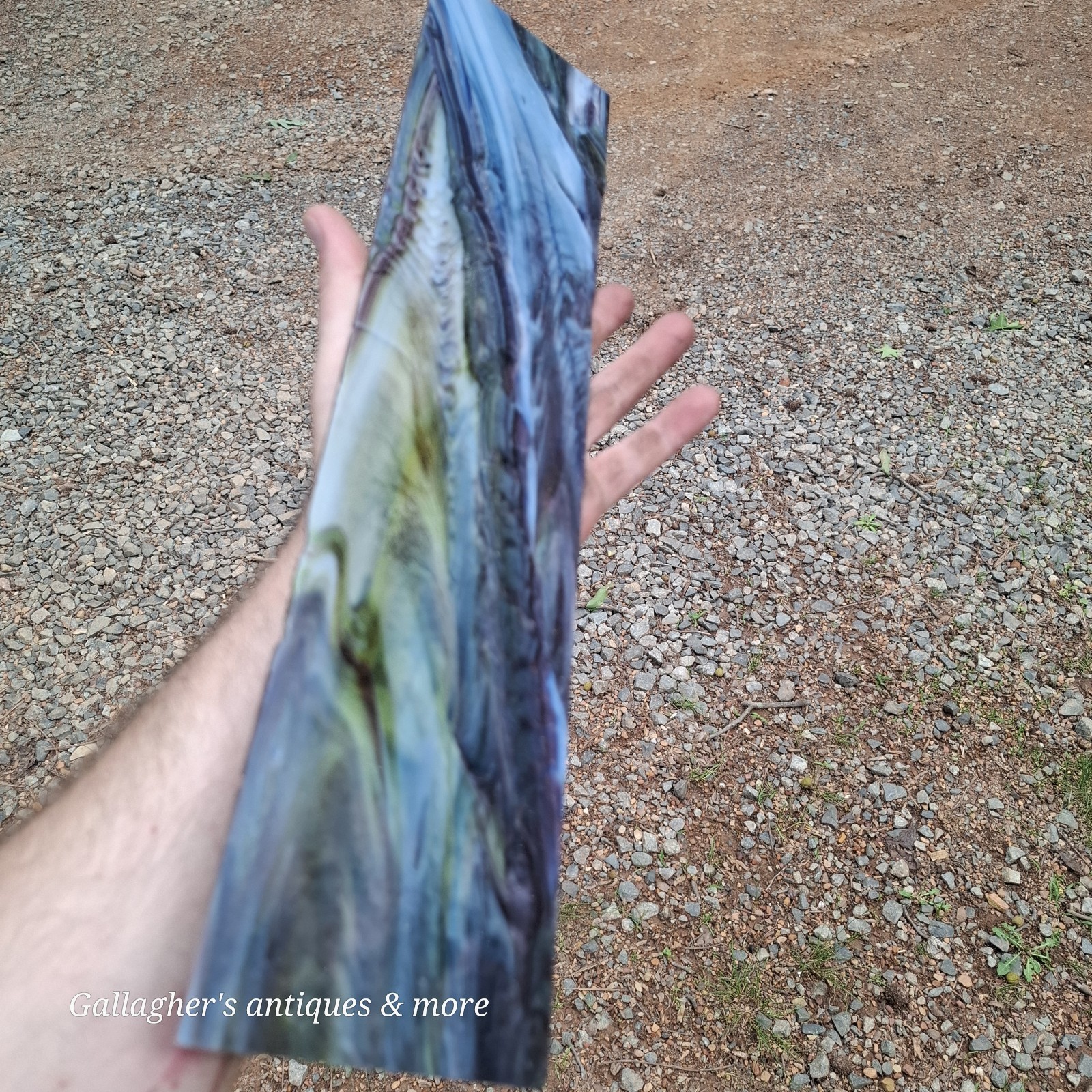 Vintage Stained Glass Sheet Panel 16.5 X 3-3/4 Beautiful