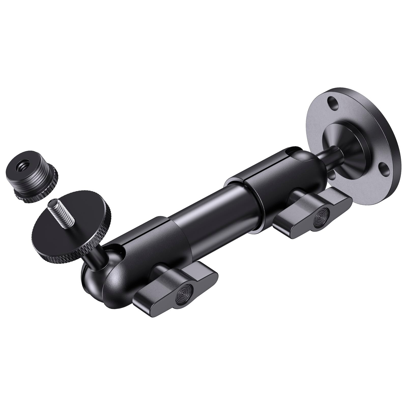Wall Mount Bracket for Camera Webcam Mic 1/4-20 5/8 Thread Metal