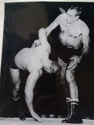 Original Photo of First Carnera Wrestler 24x18 - 1950s