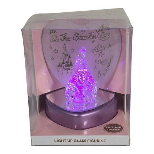 Disney's Light Up Glass Statuina Principessa Campana "Bellezza Incantata" da Collezione - Foto 7 di 9