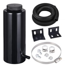 Coolant Overflow Tank Radiator Overflow Bottle 800ml Aluminum Universal Black