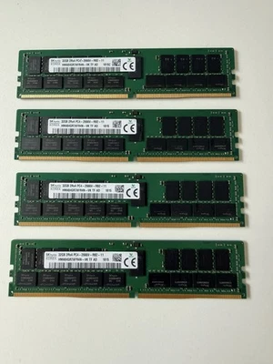SK Hynix 128 GB (4x 32GB) DDR4-2666V-RB2 Server Memory Modules HMA84GR7AFR4N-VK - Image 1 of 3