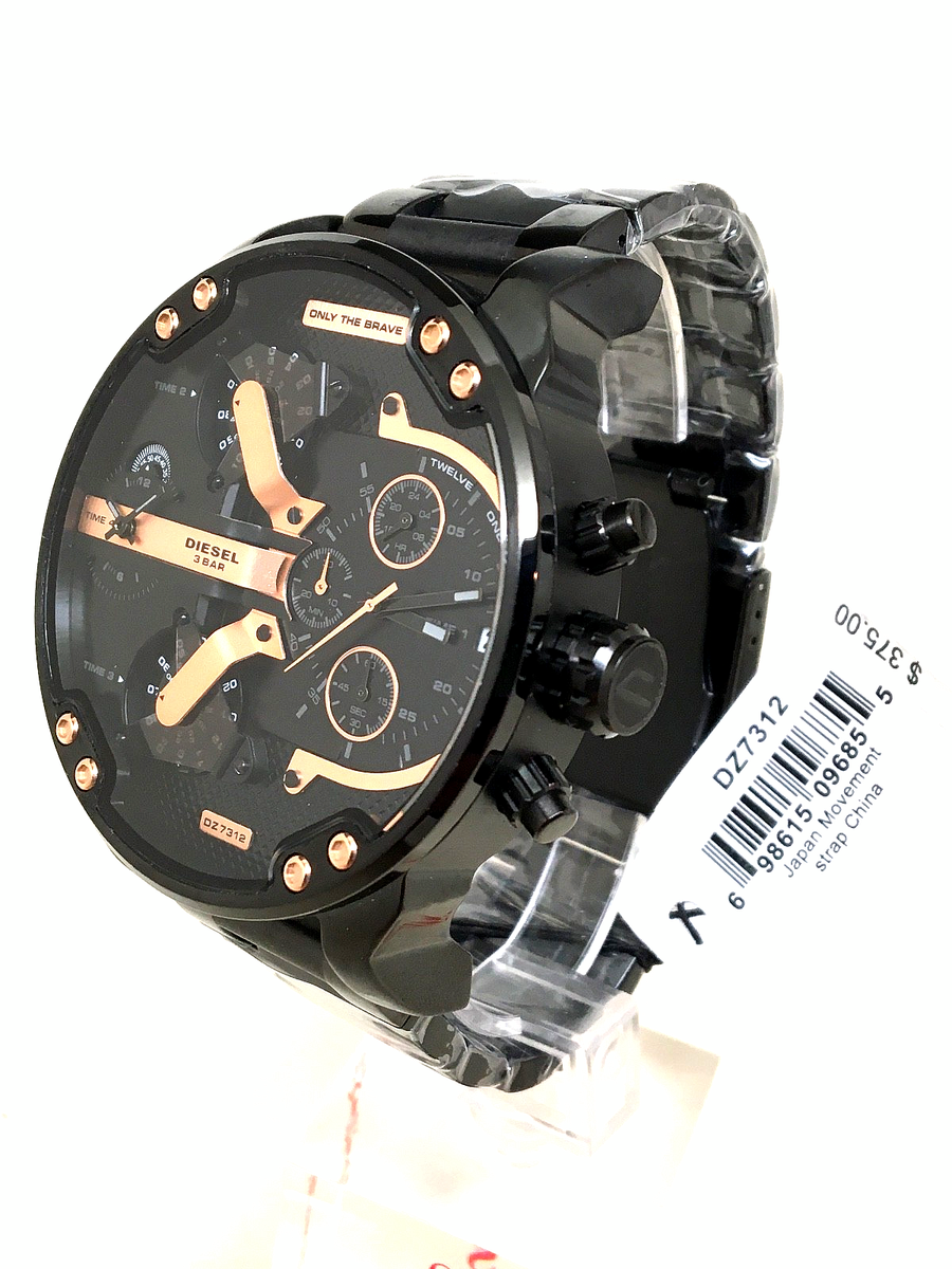 Diesel Watch , DZ7312 Mr Daddy 2.0 Chronograph Black Stainless