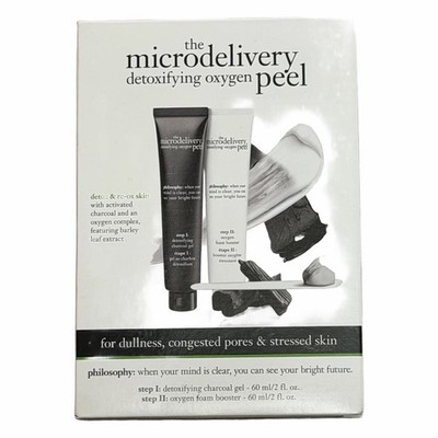 philosophy the microdelivery Detoxifying Oxygen Peel Set Charcoal 60ml Each