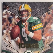 Upper Deck 2008 Icons Brett Favre #34 Green Bay Packers NFL Football