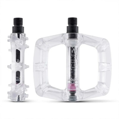 DMR V6 Kunststoff Pedal Cro-Mo Achse - MTB/BMX/Kids/Downhill/Trails in Clear Glacier