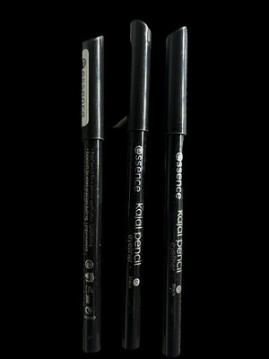 3 Piece Lot Essence Kajal Longlasting 1 Gram Eyeliner Pencil Color 01 Black