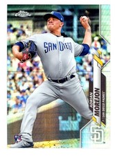 2020 Topps Chrome Adrian Morejon RC Prism Refractor #86 Rookie Card SP Parallel