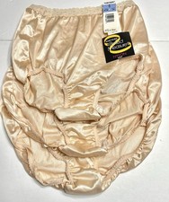 3 x Vtg Warner's Perfect Measure Panties Briefs Size 6 Pink Nylon Lace 55196
