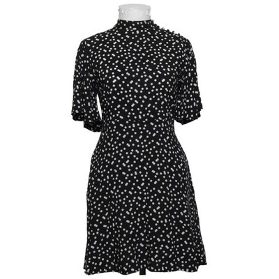 Zara Basic, Kleid, Größe: L, Z1975 DENIM, Schwarz/Weiß, Gepunktet, Damen #1PP
