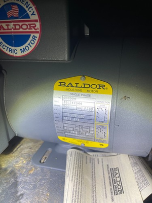 #ad #ad Baldor CL3514 Single Phase 230VAC Motor 1 1 2HP $600.00