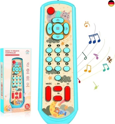 AOLSO Lernspaß Fernbedienung, Kinder Fernbedienung Babyspielzeug mit Musik