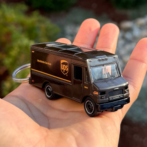 UPS Van Keychain Keyring Accessories Mini Delivery Car Charm | eBay