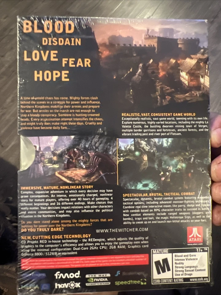 Witcher 2: Assassins of Kings (PC, 2011) Brand New A-43 - Image 2 of 3